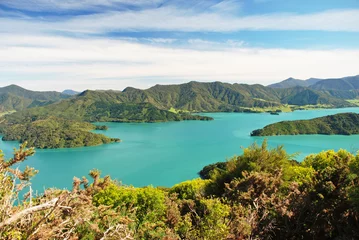 Gordijnen The Marlborough Sounds, Zuidereiland van Nieuw-Zeeland © Jiri Foltyn