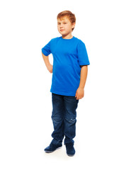 Fototapeta premium Full height portrait of fat boy