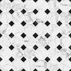 Fototapeta premium Black and white mosaic marble texture.(High.Res.)