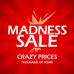 Madness sale design template.