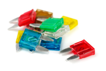 Group of  various safety fuses