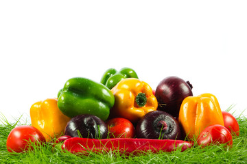 Healthy Eating. Seasonal organic raw vegetables.