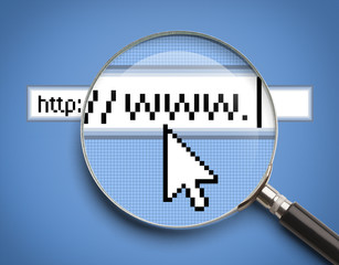 WWW Search Magnifying Glass