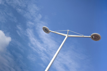 Lampadaire, éclairage, ville, urbain, lumière, lampes