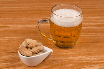 Beer and peanuts