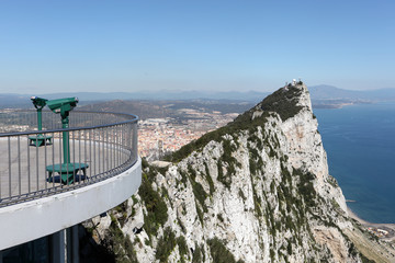 Panoramic view from the top of the Rock of Gibraltar