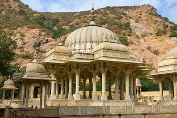 Gatore Ki Chhatriyan, Jaipur, Rajasthan, India.