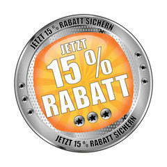 Jetzt 15 Prozent Rabatt sichern