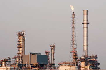 Oil refinery, Chao Phraya river, Thailand