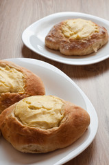 Homemade cheesecake with curd