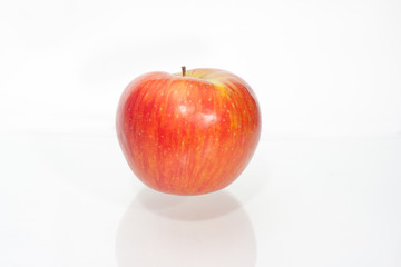 red apple isolated on white