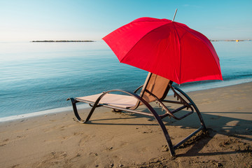 Tranquil morning beach