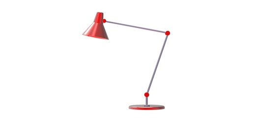 3d render of a Office Desk Lamp isolated on a white background