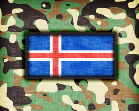 Amy camouflage uniform, Iceland