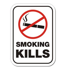 smoking kill - warning sign