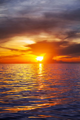Sea sunset