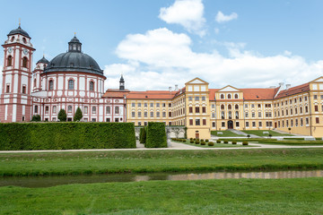 Obraz premium Famous Baroque chateau Jaromerice nad Rokytnou