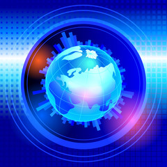 Background with globe