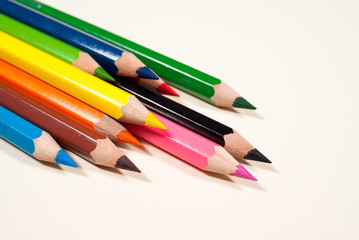 Fototapeta premium Close up of color pencils
