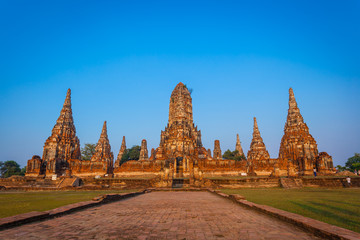 Fototapeta premium The ancient Chaiwattanaram temple,Thailand
