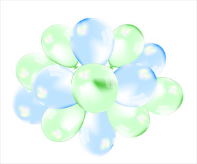 композиция из воздушных шаров