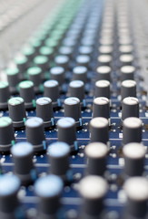 Fototapeta premium Vintage amplifier close up