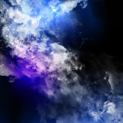 Fototapeta premium Cosmic clouds of mist