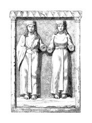 2 Women - Bas-Relief - Ancient Greece