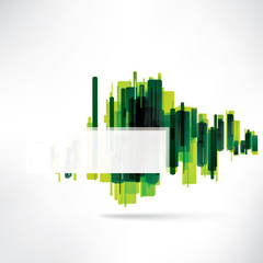 Abstract background with speech bubble