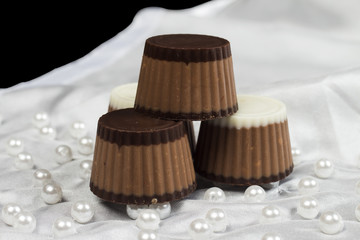 candy on the white background