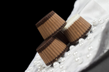 candy on the white background