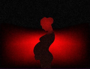 Kobieta w ciąży - obrazy, fototapety, plakaty
