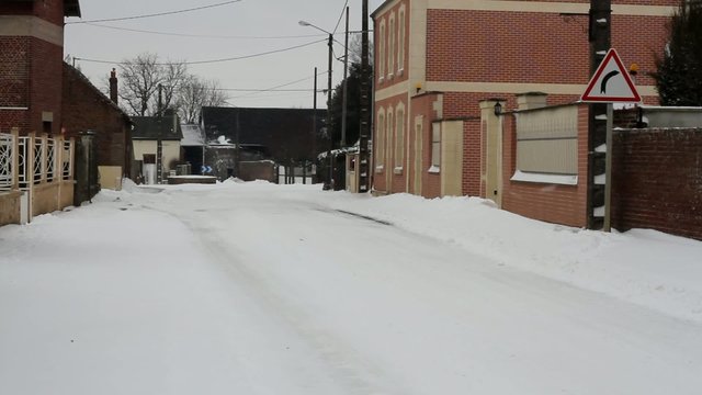 village en hiver