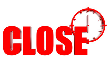 Close three-dimensional red