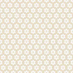 Seamless Pattern Flowers Retro Beige © Jan Engel