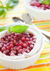 homemade cake with berries