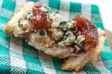 Slice of Roquefort and Confit Figs.