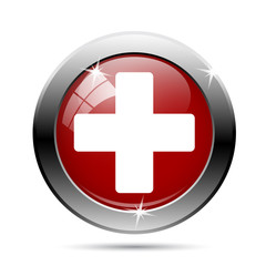 Fototapeta premium Medical red/white cross