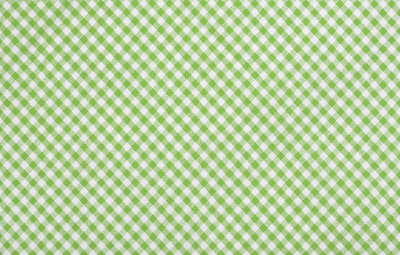 green checkered fabric