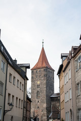 Gate tower (Tiergärtnertorturm) in Nuremberg, Germany