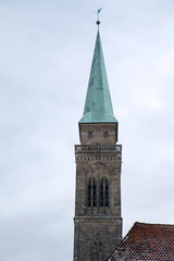 Fototapeta na wymiar Wieżyczka św Sebaldus Kościoła, Norymberga, Niemcy