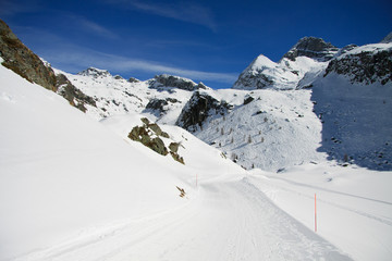 Fototapeta na wymiar ski (Gressoney)