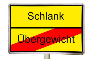 Schlank oder Übergewicht