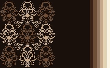 background with a color palette of coffee