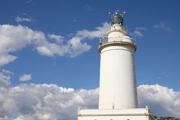 Lighthouse in Malaga, Spain © Tupungato