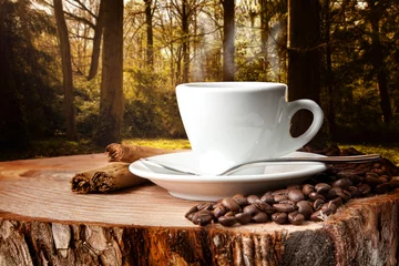 Keuken foto achterwand Koffie koffiepauze