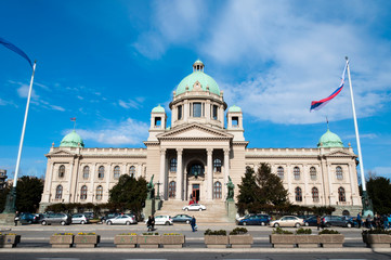 Fototapeta na wymiar Serbski parlament