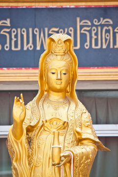 goddess guan-yin statue in thailand