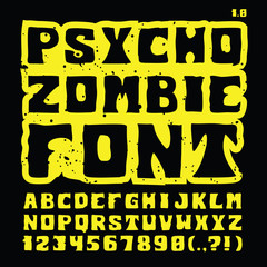 Psycho Zombie Font