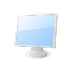 Computer monitor icon. Vector illustration